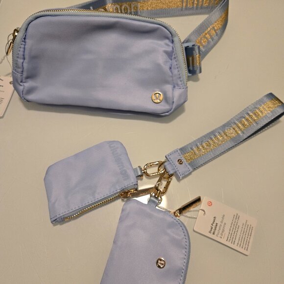 113. Lululemon Belt Bag + Dual Pouch Set – Light Blue w/Gold Wordmark | NWT - Picture 6 of 6